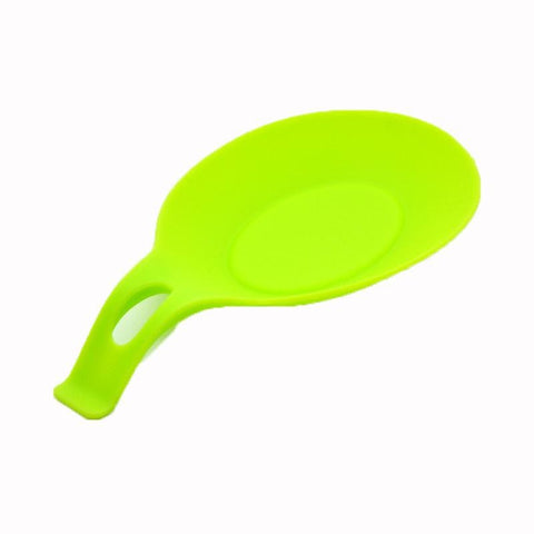 Heat Resistant Silicone Spoon Rest - Green - Spoon Rests & Pot Clips