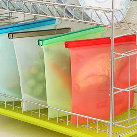 Home Food Grade Silicone Storage Bag - Bags & Baskets