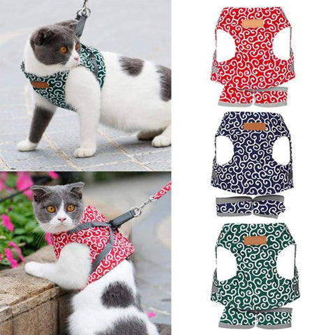 Japanese Style Cat Harness - Cat Collars & Leads