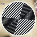 Large 60in Round Beach Towel With Tassels - 26 - Beach Towel
