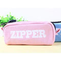 Large Zipper Pencil Case - Pink - pencil case