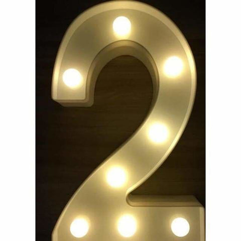 Letter LED Lights Up Sign for Wedding Home Party Bar Decoration - 2 - Decorative Letters & Numbers