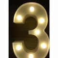 Letter LED Lights Up Sign for Wedding Home Party Bar Decoration - 3 - Decorative Letters & Numbers