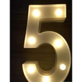 Letter LED Lights Up Sign for Wedding Home Party Bar Decoration - 5 - Decorative Letters & Numbers