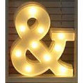 Letter LED Lights Up Sign for Wedding Home Party Bar Decoration - AND NOTE - Decorative Letters & Numbers