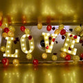 Letter LED Lights Up Sign for Wedding Home Party Bar Decoration - Decorative Letters & Numbers