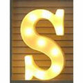 Letter LED Lights Up Sign for Wedding Home Party Bar Decoration - S - Decorative Letters & Numbers