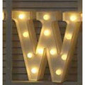 Letter LED Lights Up Sign for Wedding Home Party Bar Decoration - W - Decorative Letters & Numbers