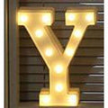 Letter LED Lights Up Sign for Wedding Home Party Bar Decoration - Y - Decorative Letters & Numbers