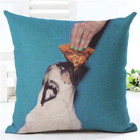 Lovely Silent Pug Dog Pillow Cover - 450mm*450mm / 2433m - pillow case