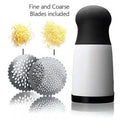 Manual Cheese Pepper Mill With 2 Rechargeable Stainless Steel Blades Grinder Grater Slicer Shredder Chocolate Grater White