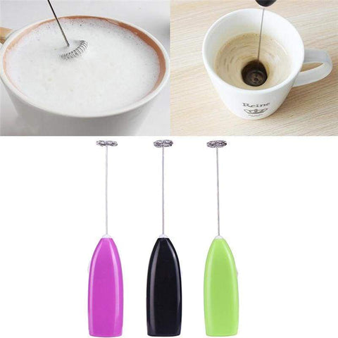 Mini Electric Milk Frother Foamer Whisk Mixer Stirrer Egg Beater - Egg Beaters