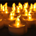 Mini LED Tea Lights Candles-24 pcs - Yellow timer - Electric Candles