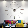 Modern 3D Big Mirror Wall Clock - Wall Clock 11 / 27 inch - Home Decor