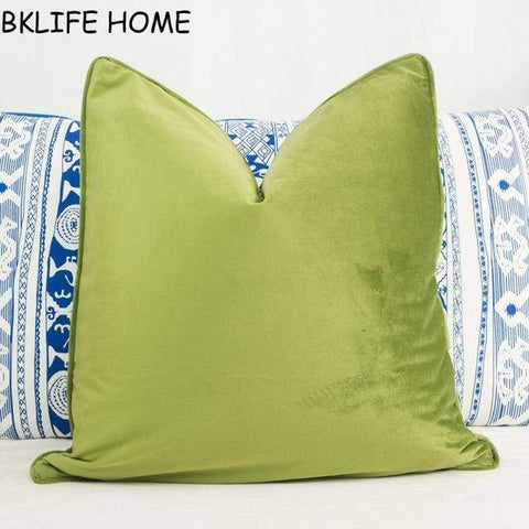 Multicolor Soft Pillow Cover - 30x50cm / Grass Green - Cushion Cover