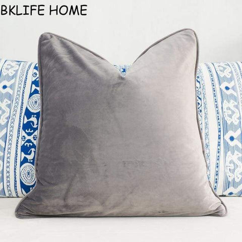 Multicolor Soft Pillow Cover - 30x50cm / Medium Gray - Cushion Cover