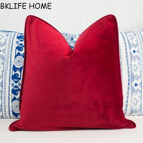 Multicolor Soft Pillow Cover - 30x50cm / Red - Cushion Cover