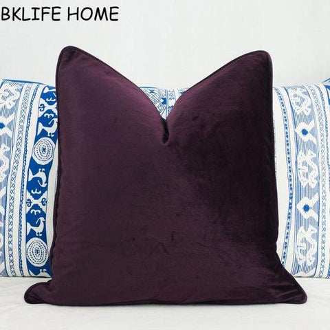 Multicolor Soft Pillow Cover - 30x50cm / Sauce Purple - Cushion Cover