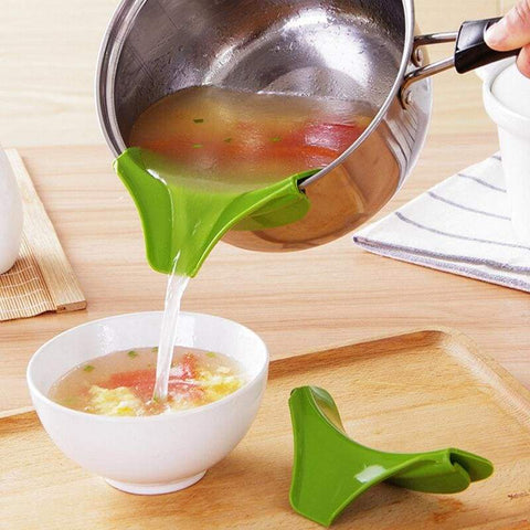 Multifunction Anti Spill Silicone Funnel - Funnels