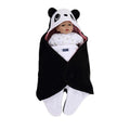 Newborn 0-18 Months Swaddle Wrap Fleece Blanket Sleeping Bag Fleece - panda - Bedding