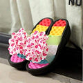 Platform Slippers Sandals - Black / 4.5 - Sandals
