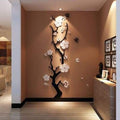 Plum flower 3d Acrylic DIY wall decor - 3 / M 36cm 120cm - Wall Stickers
