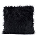 Rabbit Fur Throw Pillow Case - Black Cover Only / 35X35Cm - Pillow Case
