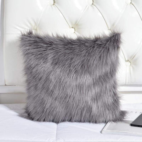 Rabbit Fur Throw Pillow Case - Pillow Case