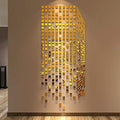Rubik Cube Acrylic Mirror Wall Stickers Bedroom TV Wall 3d Wall Stickers Mosaic Background Stickers DIY Art Wall Decor|mirror wall 