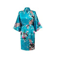 Satin Short Night Robe - As the photo show 14 / S - nightgown