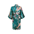 Satin Short Night Robe - As the photo show 6 / S - nightgown