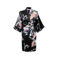 Satin Short Night Robe - As the photo show 4 / S - nightgown