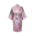 Satin Short Night Robe - As the photo show 13 / S - nightgown