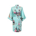 Satin Short Night Robe - As the photo show 10 / S - nightgown