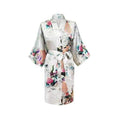 Satin Short Night Robe - As the photo show 7 / S - nightgown