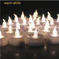 Small Plastic Flameless Candle-24Pcs - Warm White Timer - Electric Candles