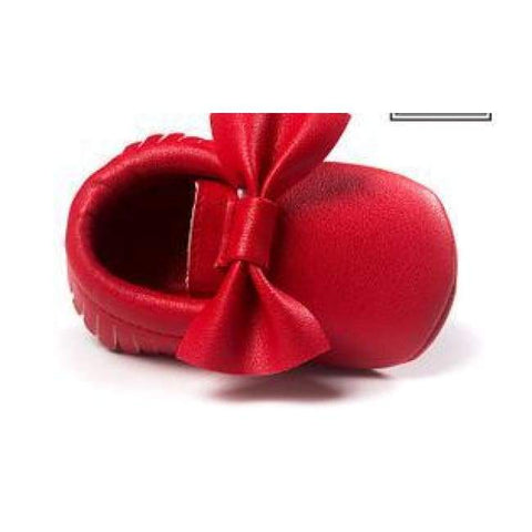 Soft Bottom Fashion Tassels Baby Moccasin - Red / 1 - Baby Clothing