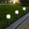 Stainless Steel Solar Outdoor Garden Path Lawn Light - Cold White - Solar Lamps