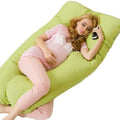 U Shape Body Pillow 130*70Cm - Green - Bedding Pillows