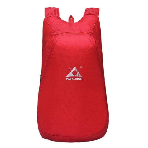 Ultra Lightweight Foldable Waterproof Nylon Backpack - Red - Climbing Bags