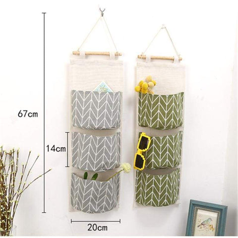 Waterproof Geometric Wall Hanging Storage Bags - Storage Baskets