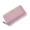 Women’s Long Clutch Style Wallet Wristlet - Pink - Wallets