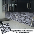 Crystal Tile Self-adhesive 3D Wall Sticker 5PCS+3Free
